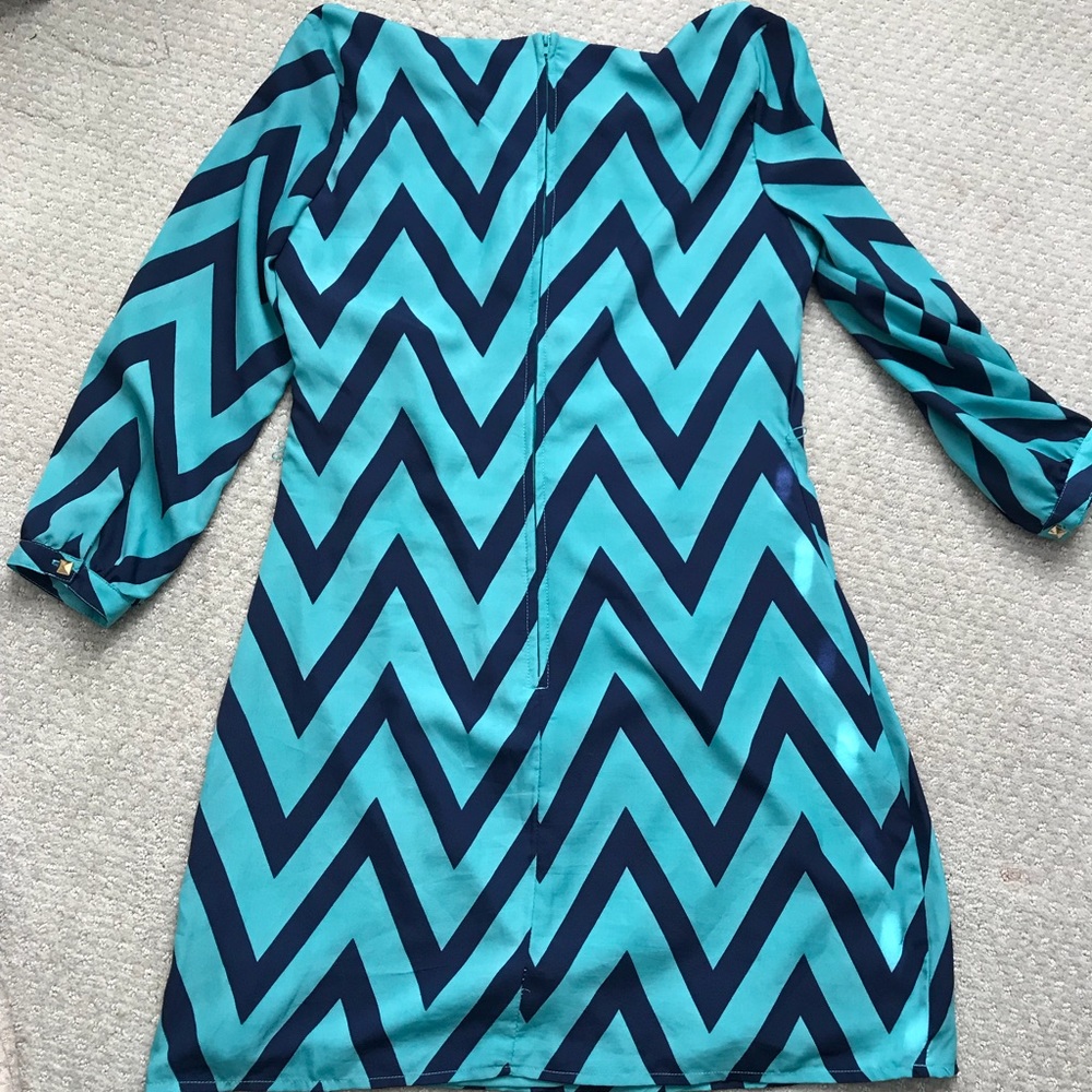 Sequin Hearts 3/4 sleeve shift dress